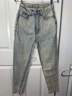 Jordache Vintage Women's Acid Wash Light Blue Skinny Jeans size 11/12